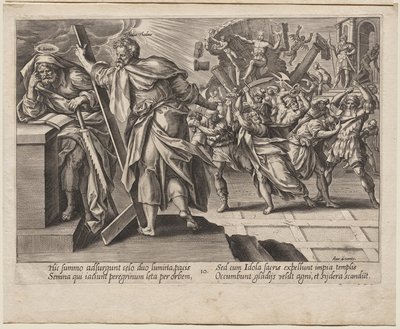 St. Judas Thaddeus en Simon de Zeloot door Hendrick Goltzius