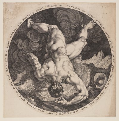 Tantalus, uit De vier schandknapen door Hendrick Goltzius