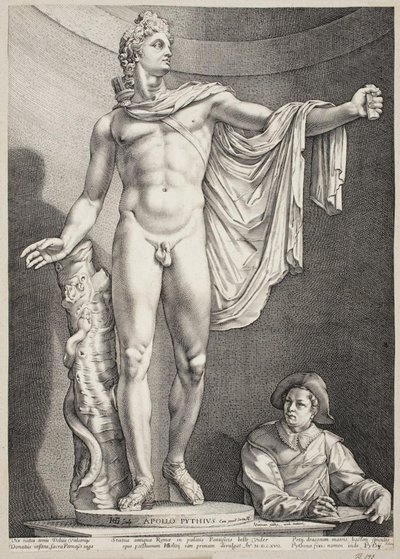 De Apollo Belvedere door Hendrick Goltzius