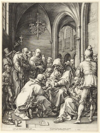 De besnijdenis door Hendrick Goltzius