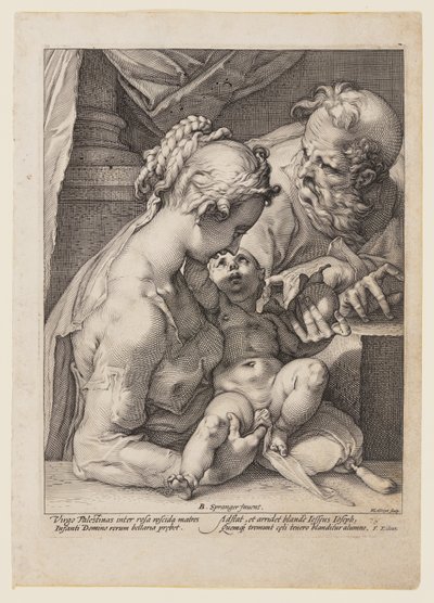 De Heilige Familie door Hendrick Goltzius