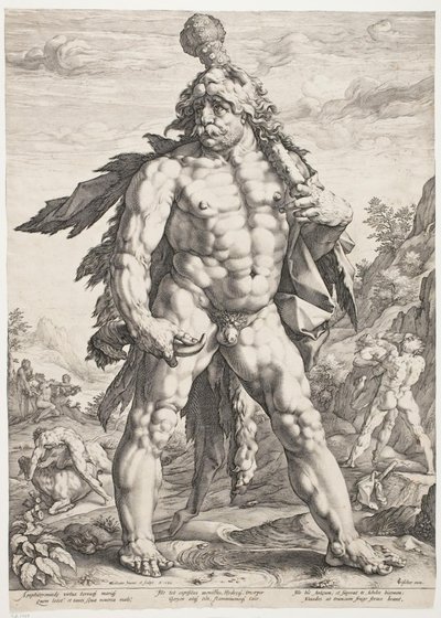 De Grote Hercules door Hendrick Goltzius