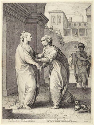 De Visitatie door Hendrick Goltzius
