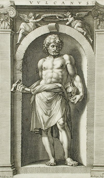 Vulcanus door Hendrick Goltzius