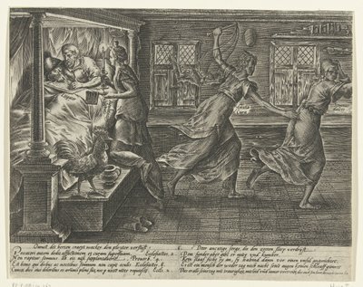 Wie procedeert, heeft slapeloze nachten door Hendrick Goltzius