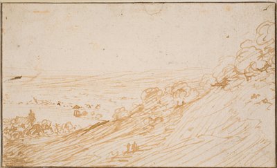 Landschap met Helling door Hendrick Goudt