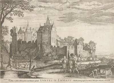 Emmaüsgangers door Hendrick Hondius (I)