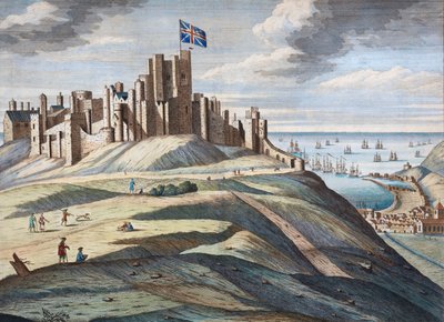 Kasteel van Dover in het begin van de 18e eeuw door Hendrick Hulsberg