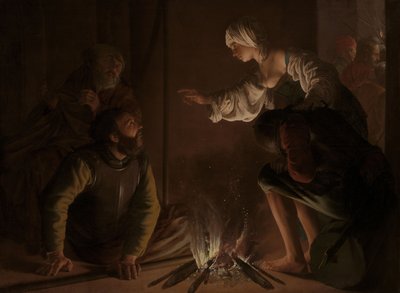 De Verloochening van Sint-Pieter door Hendrick Jansz Terbrugghen