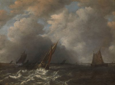 Storm op de Maas door Hendrick Martensz. Sorgh