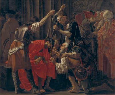 Christus gekroond met doornen door Hendrick ter Brugghen