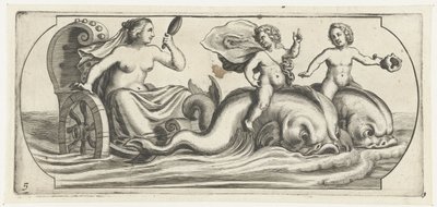 Amphitrite op een strijdwagen door Hendrick de Keyser (I)