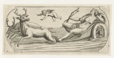 Diana met pijl en boog door Hendrick de Keyser (I)