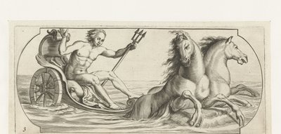 Neptunus op een strijdwagen door Hendrick de Keyser (I)
