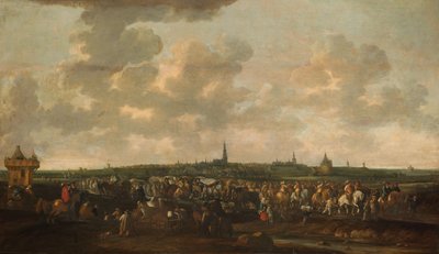 Vertrek van Spaanse bezettingstroepen uit Breda, 10 oktober 1637 door Hendrick de Meijer