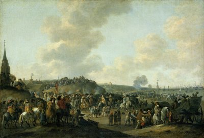 Het vertrek van Karel II van Engeland uit Scheveningen, 2 juni 1660 door Hendrick de Meijer