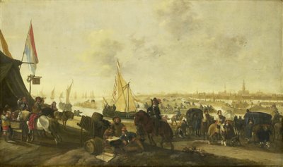 Het beleg en de inname van de stad Hulst van de Spanjaarden, 5 november 1645 door Hendrick de Meijer