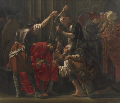 Christus gekroond met doornen door Hendrick ter Brugghen