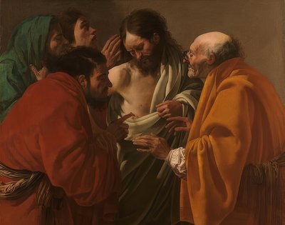 De ongelovige Thomas. Rond 1622 door Hendrick ter Brugghen