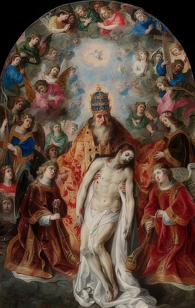 De Drie-eenheid door Hendrick van Balen