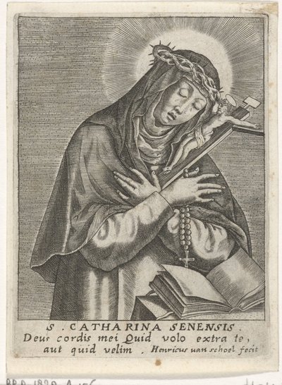 St Catharina van Siena door Hendrick van Schoel