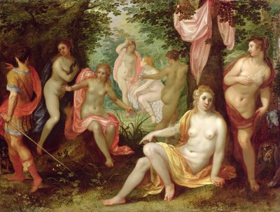 Diana en Acteon door Hendrick van and Brueghel Balen