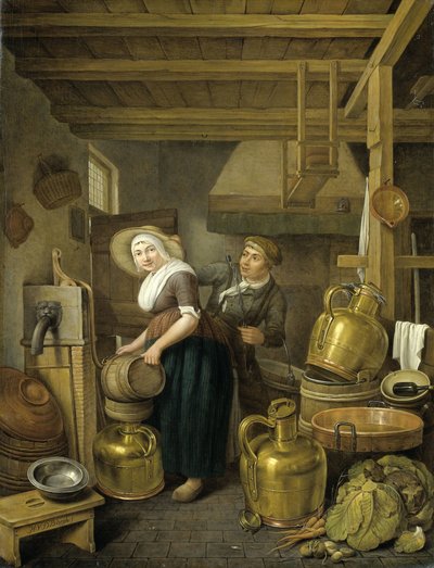 Na het melken door Hendrick van der Burch