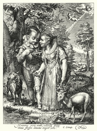 Lente door Hendrik (after) Goltzius