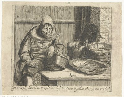 Visverkoper door Hendrik Bary
