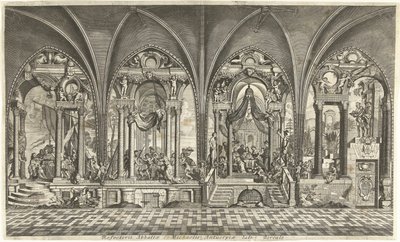 Schilderingen in de refter van de Sint Michielsabdij te Antwerpen door Hendrik Causé