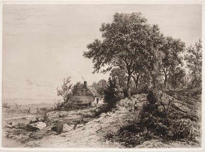 Huisje aan zee door Hendrik Dirk Kruseman van Elten