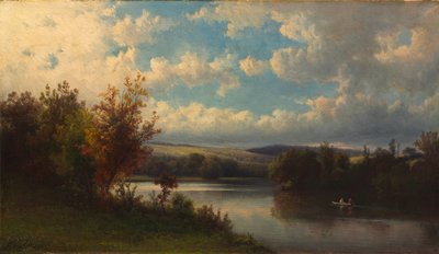 Landschap bij Granby, Connecticut, ca. 1870 door Hendrik Dirk Kruseman van Elten