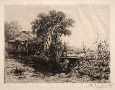 De verlaten molen door Hendrik Dirk Kruseman van Elten