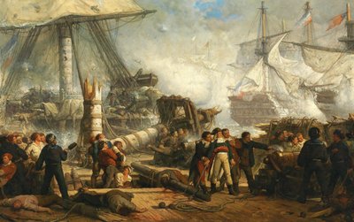 Lord Nelson bij de Slag om Trafalgar, 1878 door Hendrik Frans Schaefels