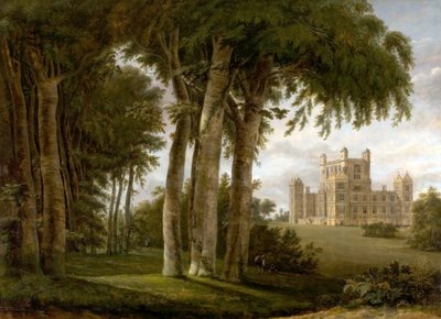 Wollaton Hall, Nottingham, 1795 door Hendrik Frans de Cort