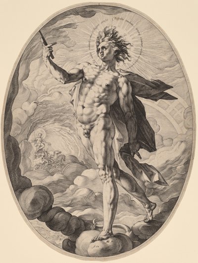 Apollo door Hendrik Goltzius