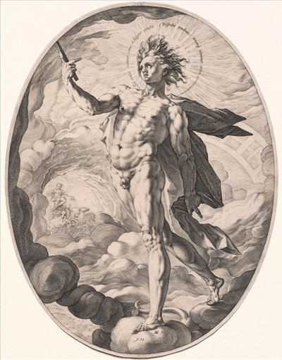 Apollo, 1588 door Hendrik Goltzius