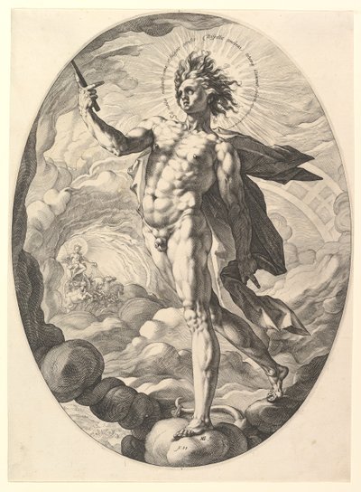 Apollo, 1588 door Hendrik Goltzius