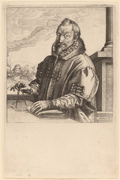 Christopher Plantin door Hendrik Goltzius