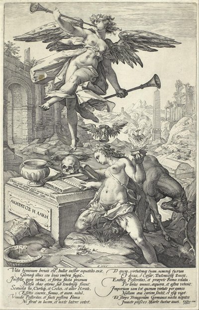 Roem en geschiedenis door Hendrik Goltzius