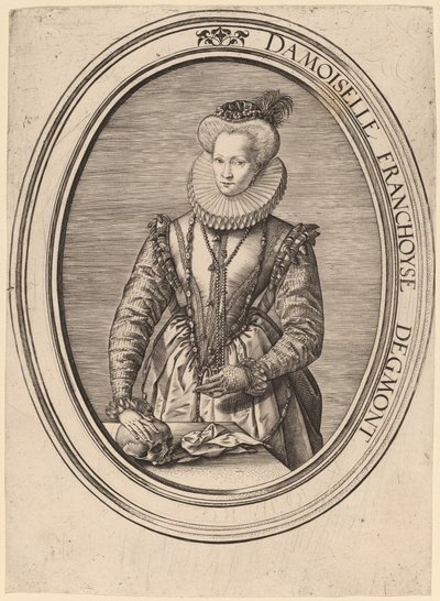 Françoise van Egmond door Hendrik Goltzius