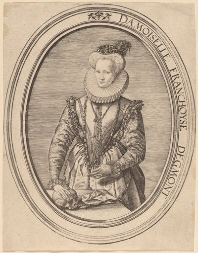 Françoise van Egmond door Hendrik Goltzius