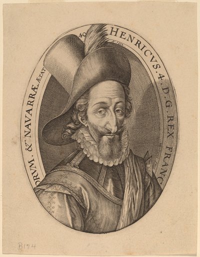 Hendrik IV, koning van Frankrijk door Hendrik Goltzius