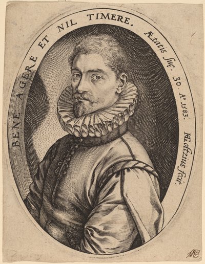Hieronymus Scholiers door Hendrik Goltzius
