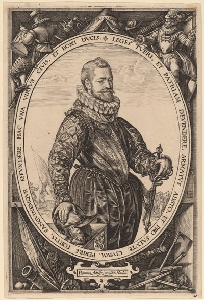 Jacques de la Faille door Hendrik Goltzius