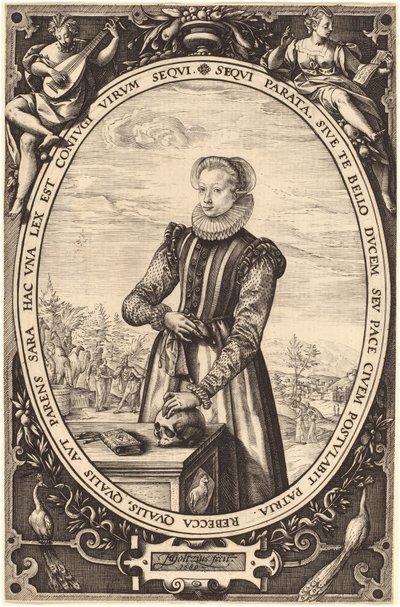 Josina Hamels door Hendrik Goltzius