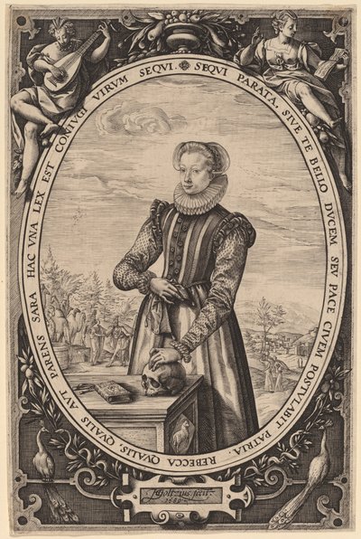 Josina Hamels door Hendrik Goltzius