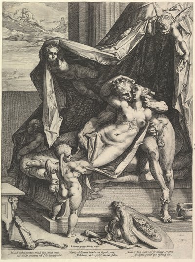 Mars en Venus door Hendrik Goltzius