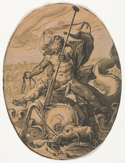 Neptunus door Hendrik Goltzius