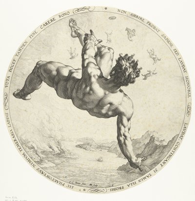 Phaethon, 1588 door Hendrik Goltzius